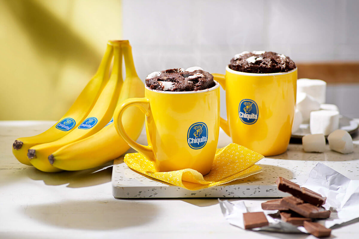 Fudge in tazza alla banana Chiquita e marshmallow, pronto in soli 5 minuti