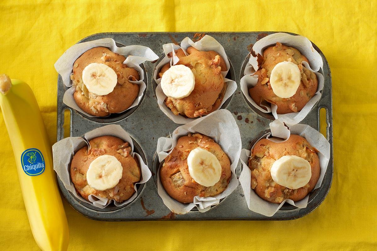Muffin alla banana e noci