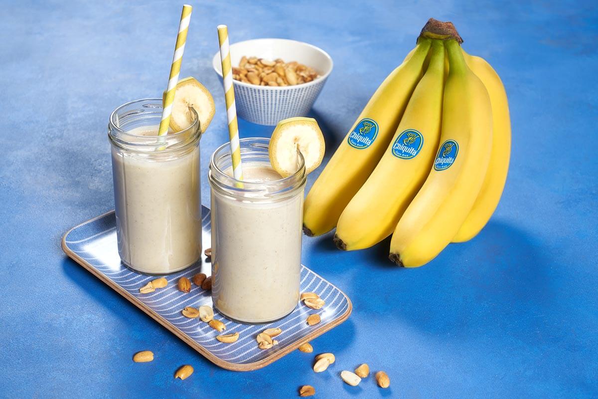 Il miglior smoothie di cremoso burro di arachidi e banane Chiquita