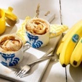 Rotolo in tazza alla cannella e banane Chiquita