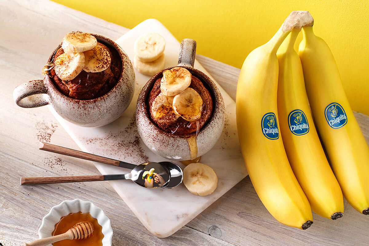 Muffin in tazza alla banana Chiquita