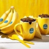 Brownie in tazza alla banana Chiquita