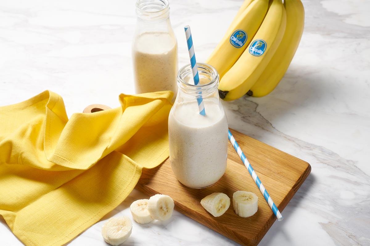 Smoothie veloce alle banane Chiquita e farina d’avena