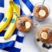 Smoothie greco di espresso al cacao con Banana Chiquita