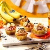 Muffin di Halloween alla zucca con banane Chiquita