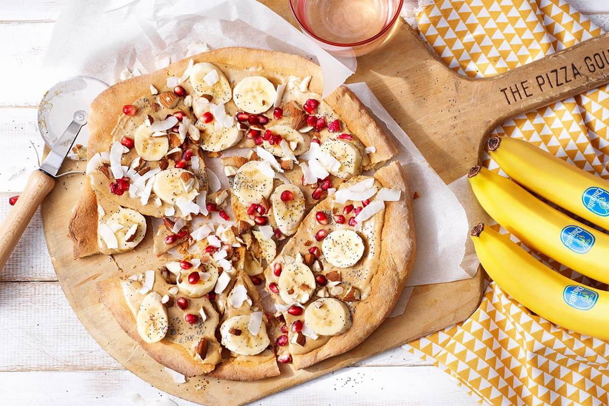Pizza sana e dolce alle banane Chiquita