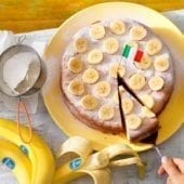 Torta paradiso italiana con banana Chiquita