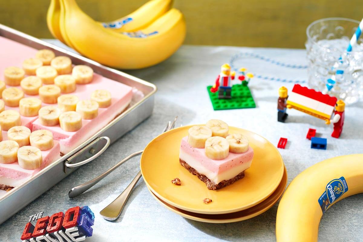 Cheesecake alla banana Chiquita della mastra costruttrice Lucy
