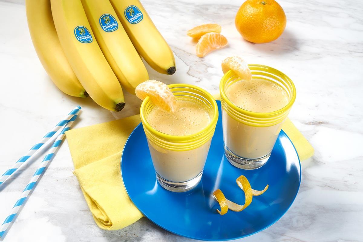 Smoothie veloce e cremoso alle clementine e banane Chiquita