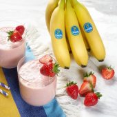 Smoothie veloce alle fragole e banane Chiquita