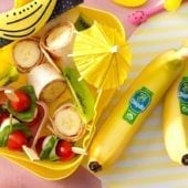 Wrap con fettine di banana Chiquita biologica e burro di arachidi