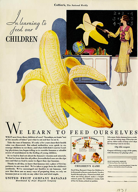 Storia-pubblicita-1931-Chiquita_Come nutrire i bambini