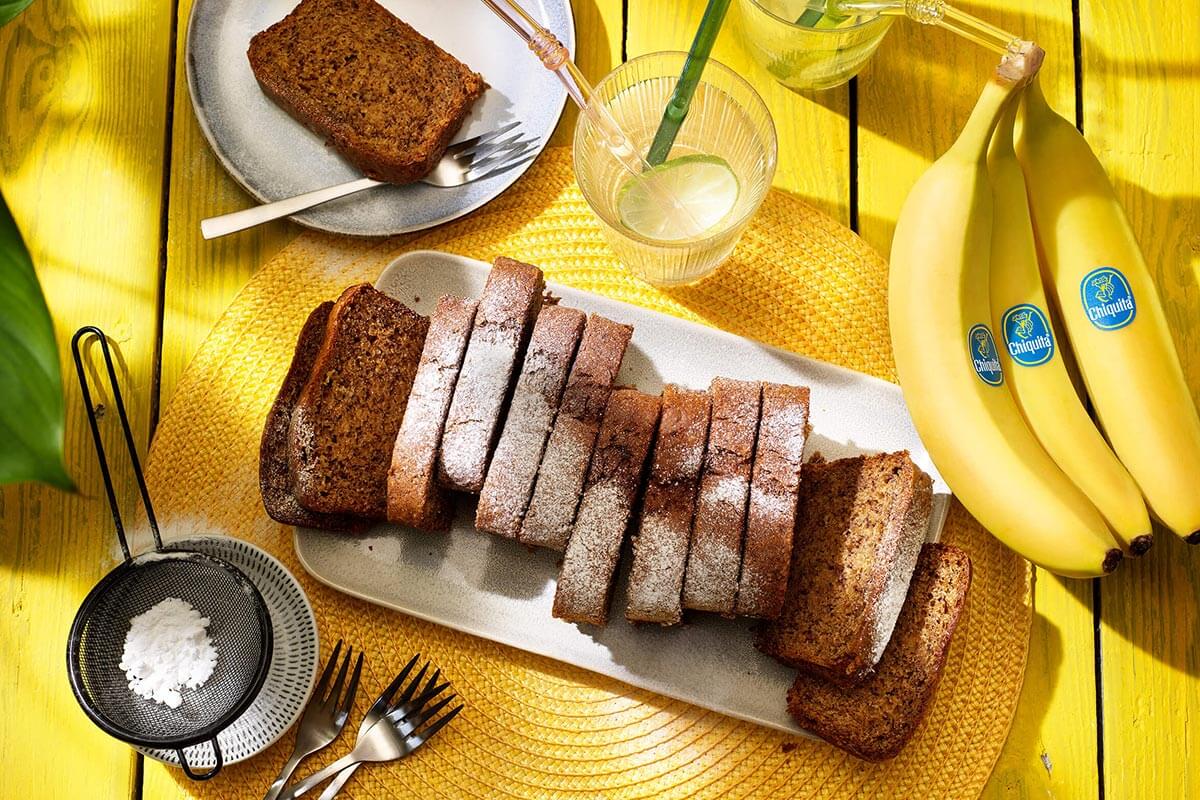 Banana bread vegano con banane Chiquita e burro d’arachidi