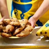 Biscotti con gocce di cioccolato e banane Chiquita facili da preparare