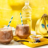 Frullato proteico post allenamento con banane Chiquita