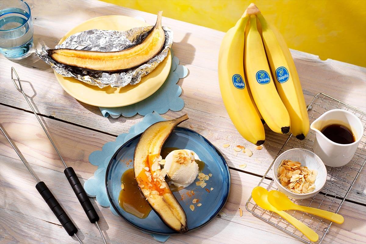 Banana split Chiquita alla griglia