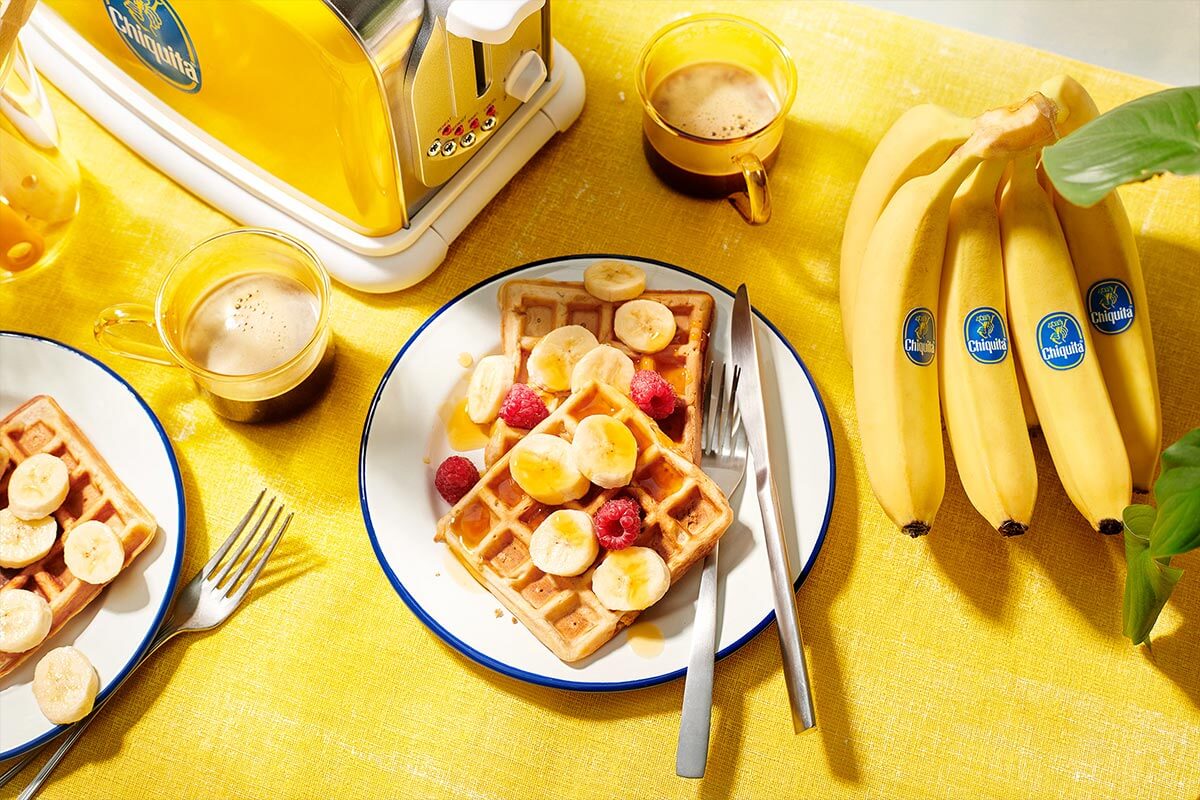 Waffle vegani al banana bread Chiquita