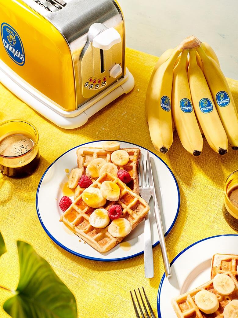 Waffle vegani al banana bread Chiquita