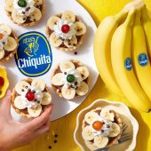 Torta vintage alla crema di cioccolato e banana Chiquita