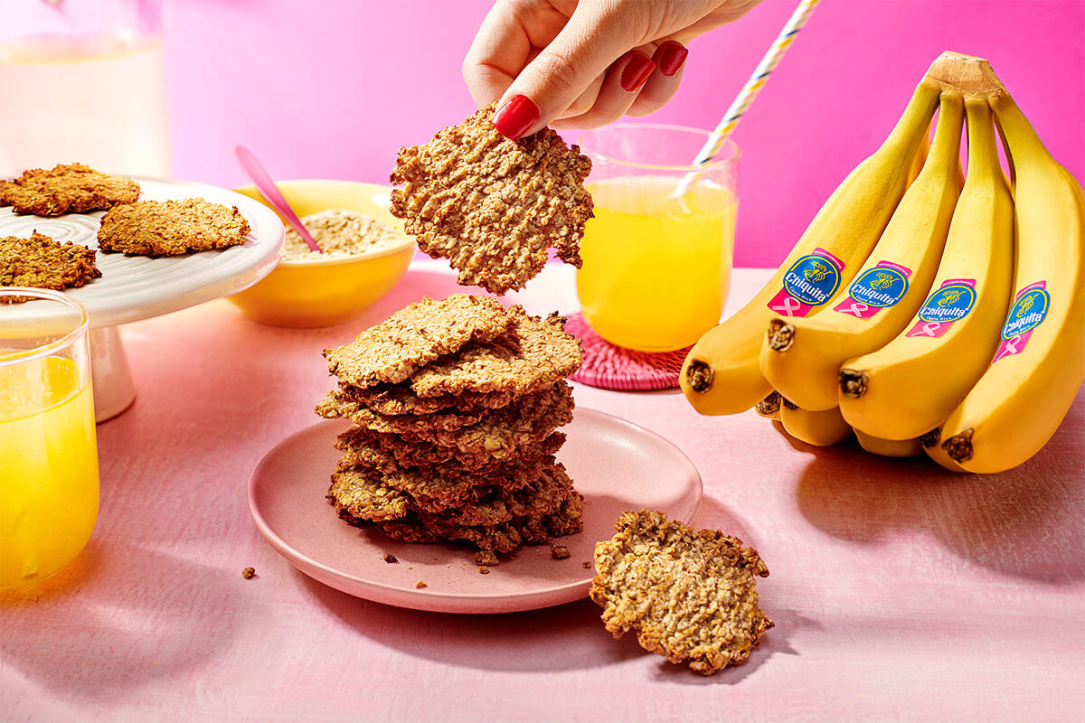 Biscotti con farina d’avena e banane Chiquita