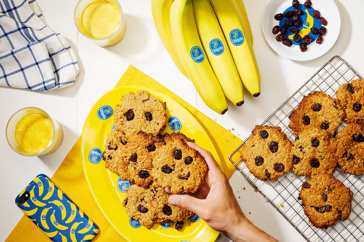 Biscotti alla banana per colazione di Chiquita