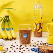 Frullato proteico pre-allenamento a base di banane e mocha di Chiquita