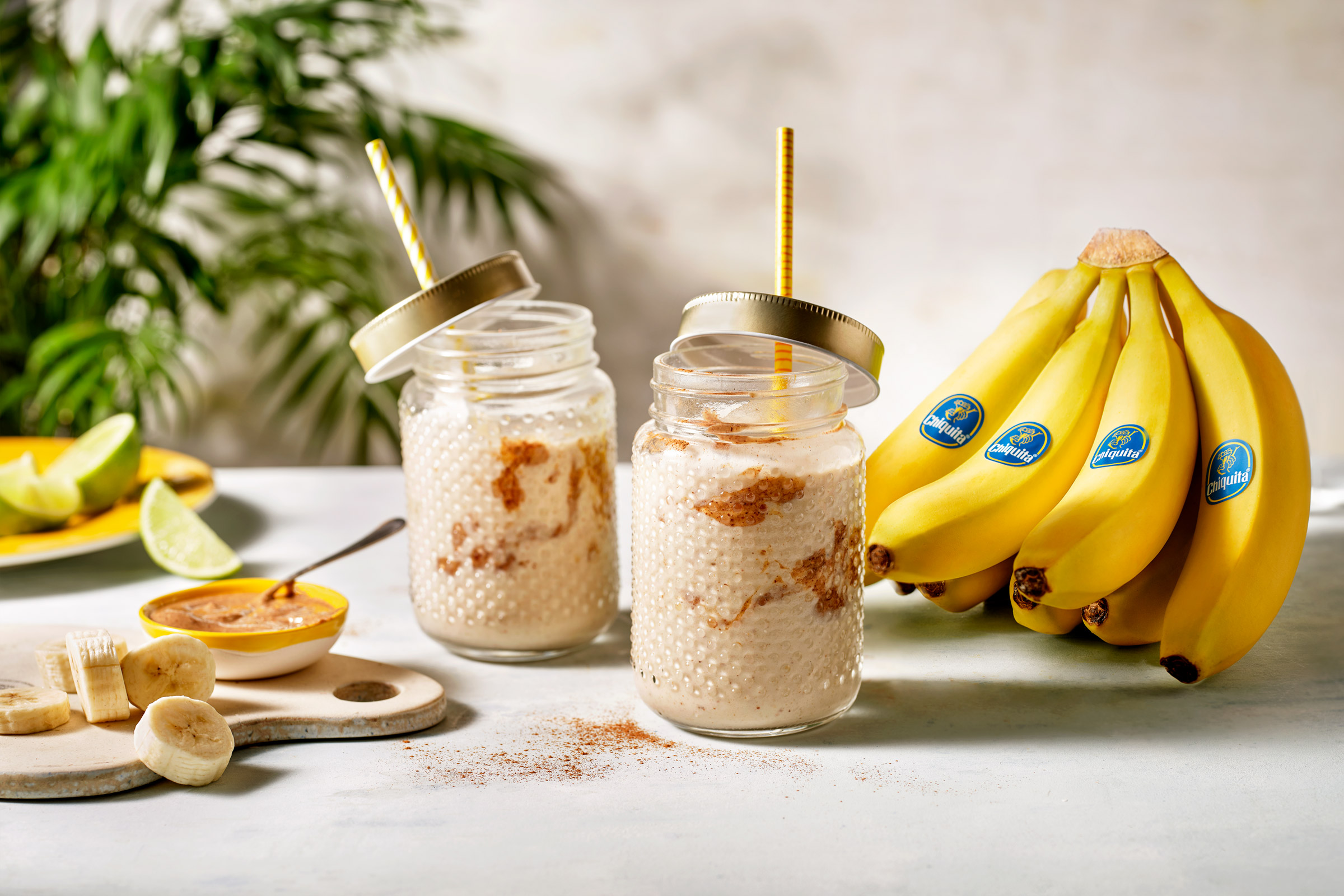 Frullato proteico con banana Chiquita congelata