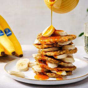 Pancake con avanzi di banane, zucchine e carote