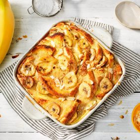 Budino di pane avanzato alla banana