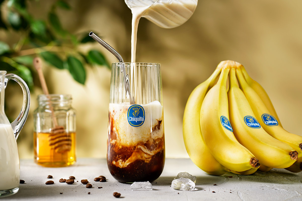 Frappè di caffè alla banana con caffè infuso freddo