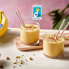 Frullato con zenzero, curcuma e banane Chiquita congelate