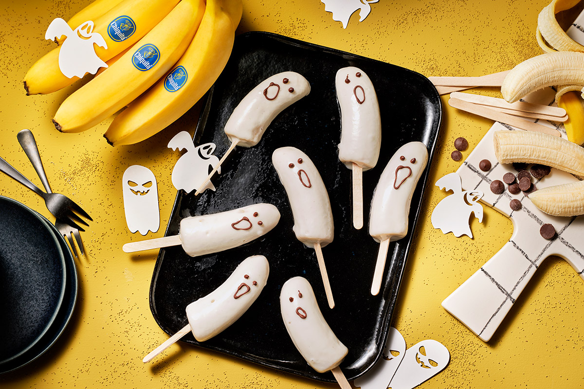 Fantasma di banana e yogurt refrigerato