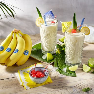 “Mocktail” colada con banana Chiquita