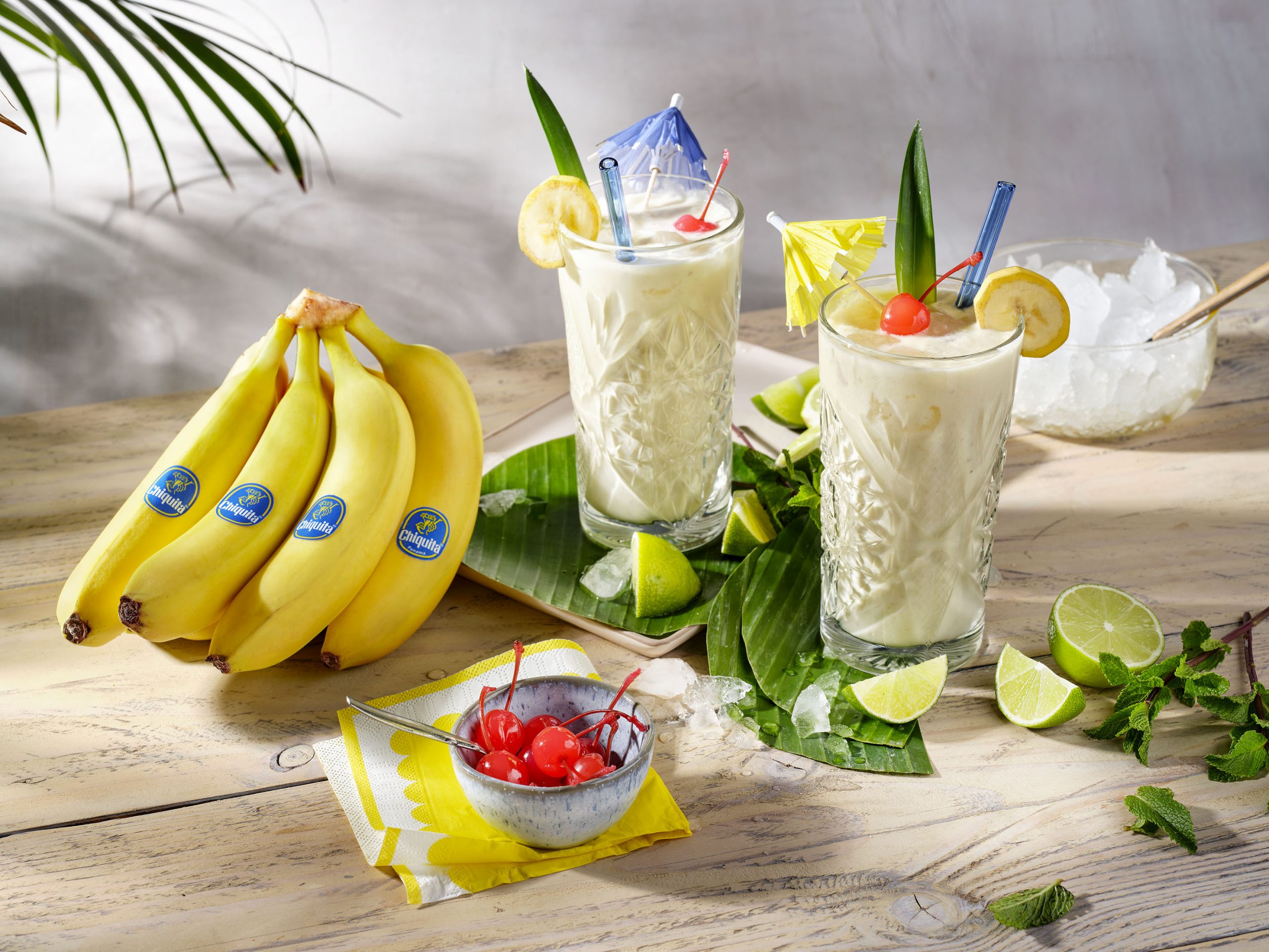 “Mocktail” colada con banana Chiquita