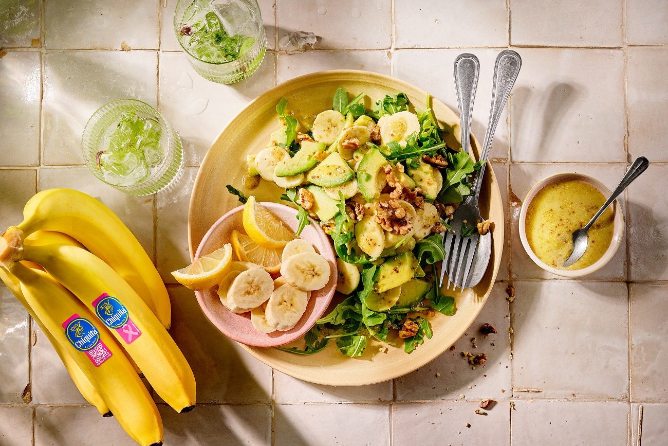 Insalata di banane Chiquita e Avocado con Vinaigrette alla Senape