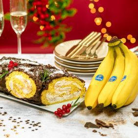Tronchetto di Natale alla banana Chiquita
