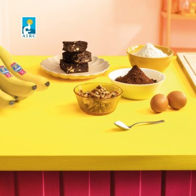 Brownie con banana Chiquita e cacao senza zucchero