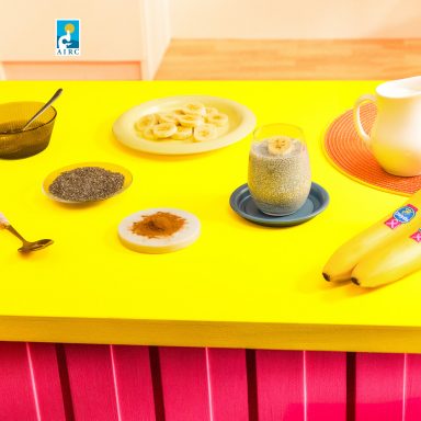Budino di banana Chiquita e semi di chia