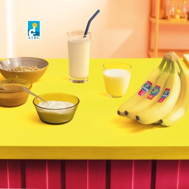 Smoothie banana Chiquita, yogurt e burro di arachidi