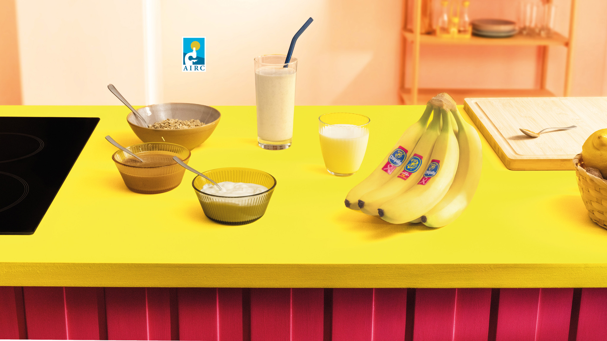 Smoothie banana Chiquita, yogurt e burro di arachidi