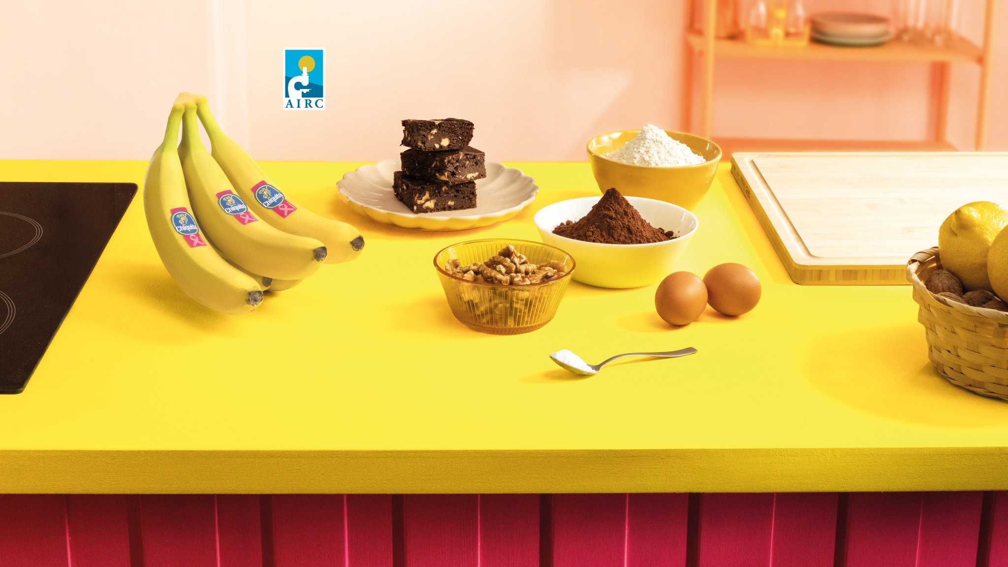 Brownie con banana Chiquita e cacao senza zucchero