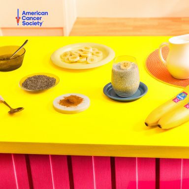 Budino di banana Chiquita e semi di chia