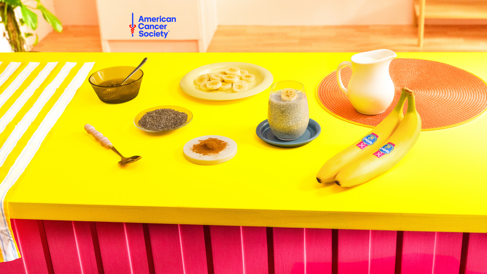 Budino di banana Chiquita e semi di chia