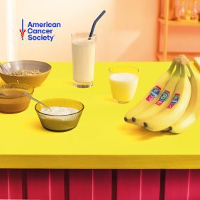 Smoothie banana Chiquita, yogurt e burro di arachidi
