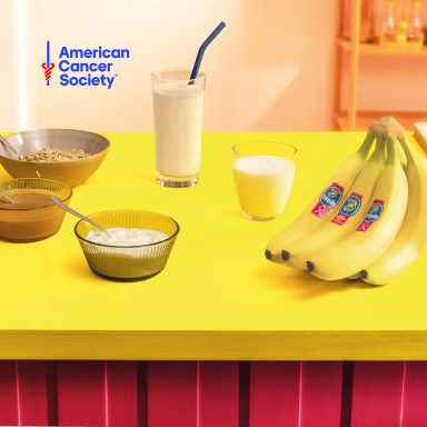 Smoothie banana Chiquita, yogurt e burro di arachidi